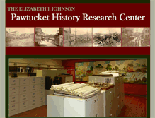 Tablet Screenshot of pawtuckethistoryresearchcenter.org